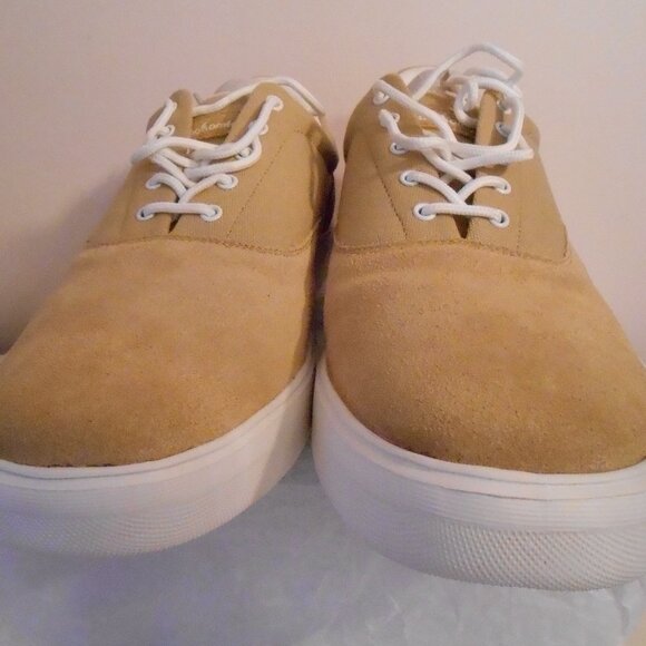 Men's Ortho Comfoot Camel Colored Leather Suede Fashion Sneakers-EUR 48-NIB - Picture 10 of 13